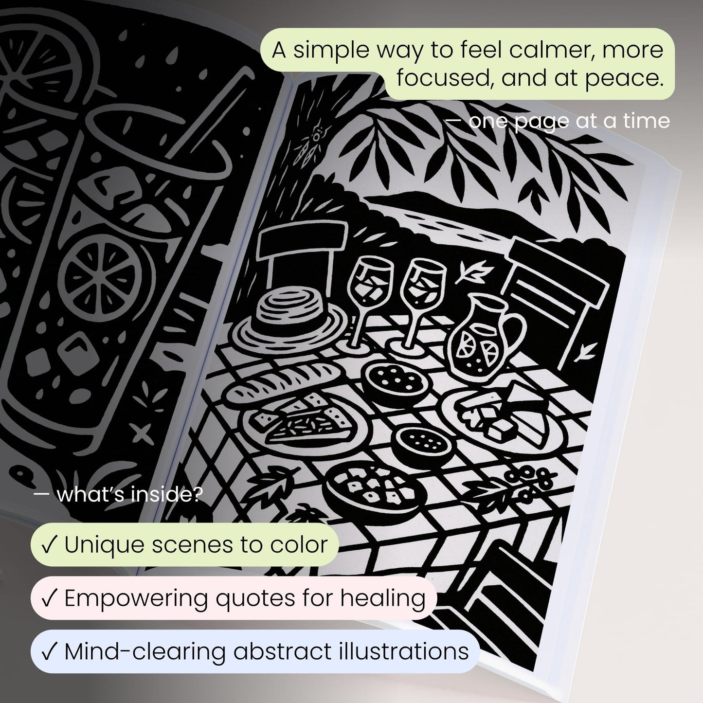 One Color Coloring Book - Summer Edition
