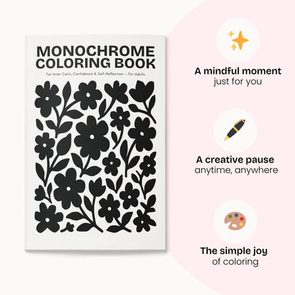 One Color Coloring Book for Inner Calm & Self-Reflection